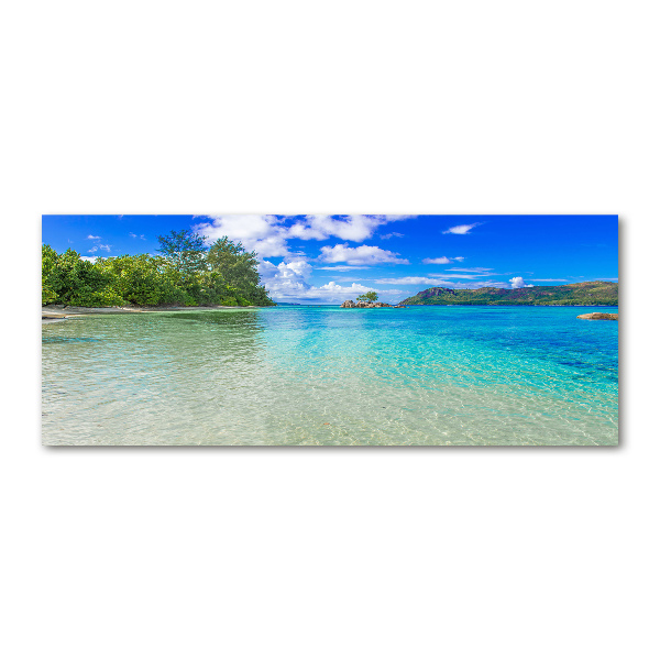 Acrylglas-Druck Strand der Seychellen