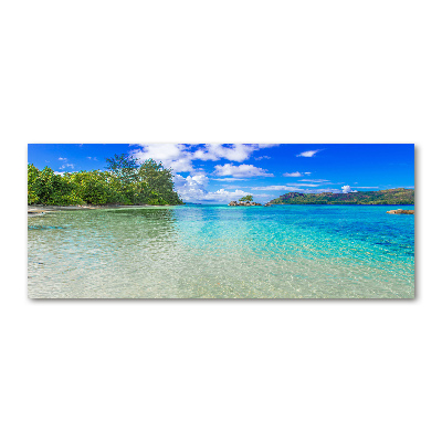 Acrylglas-Druck Strand der Seychellen