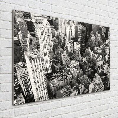 Acrylglas-Druck New York aus der Vogelperspektive