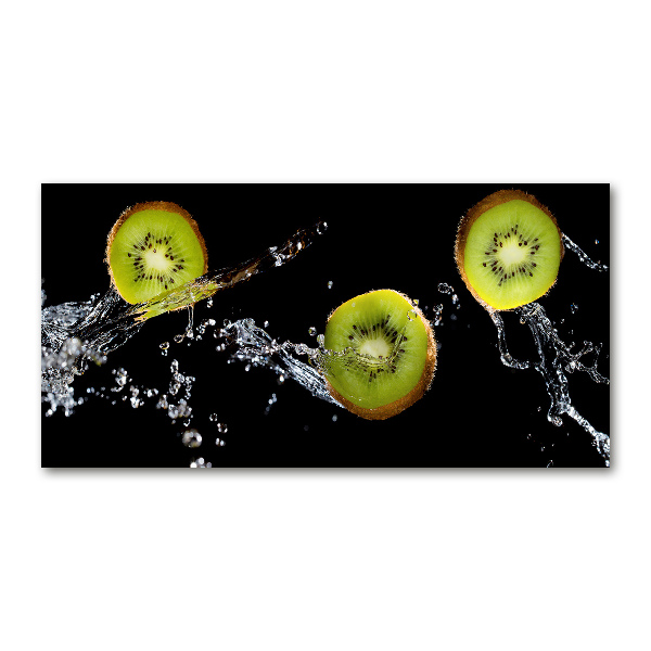 Foto auf Acryl Kiwi und Wasser