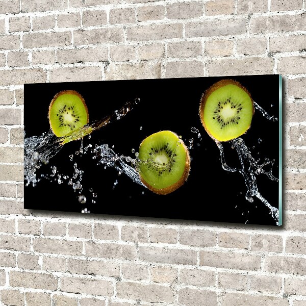 Foto auf Acryl Kiwi und Wasser