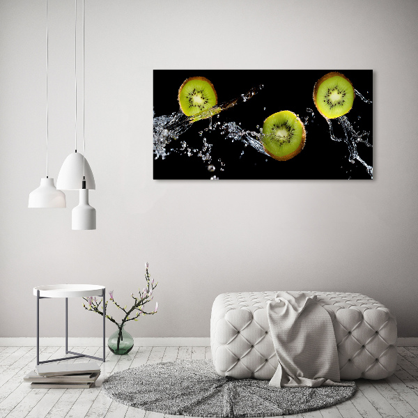 Foto auf Acryl Kiwi und Wasser