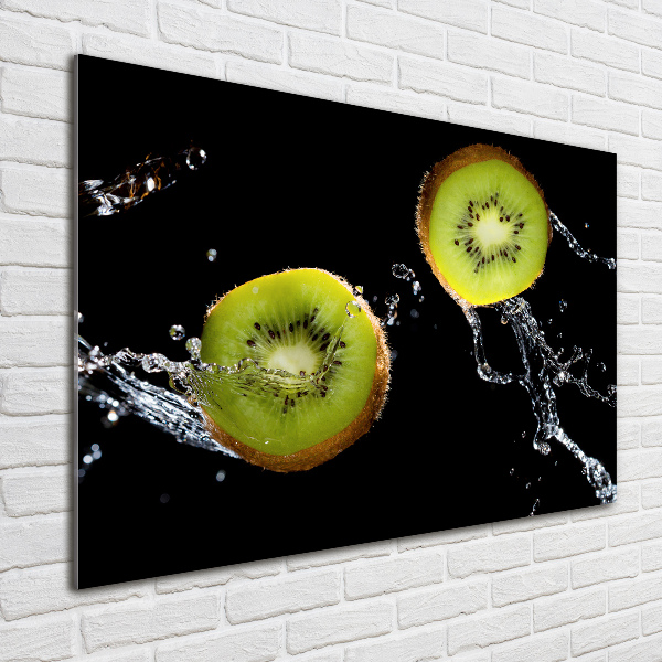 Foto auf Acryl Kiwi und Wasser