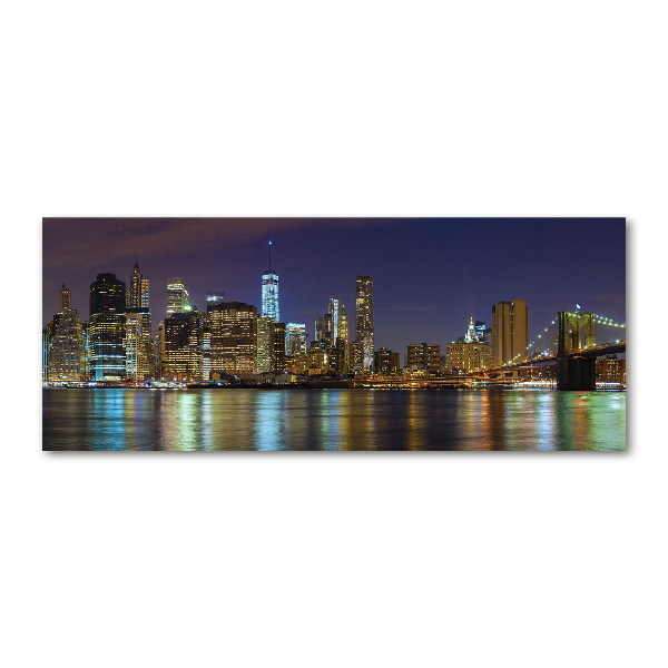 Acrylglas-Druck Manhattan bei Nacht