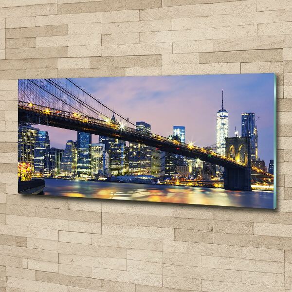 Acrylbild Fotodruck Brooklyn Bridge