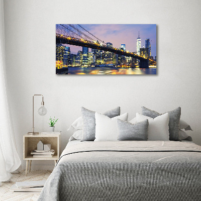 Acrylbild Fotodruck Brooklyn Bridge
