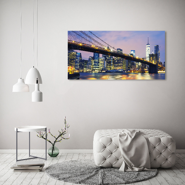 Acrylbild Fotodruck Brooklyn Bridge