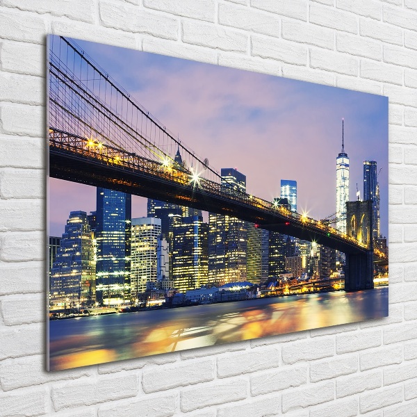 Acrylbild Fotodruck Brooklyn Bridge