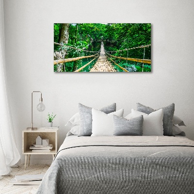 Foto auf Acryl Brücke durch den Tropenwald