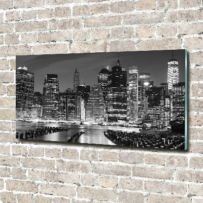 Bild auf Acrylglas Manhattan bei Nacht