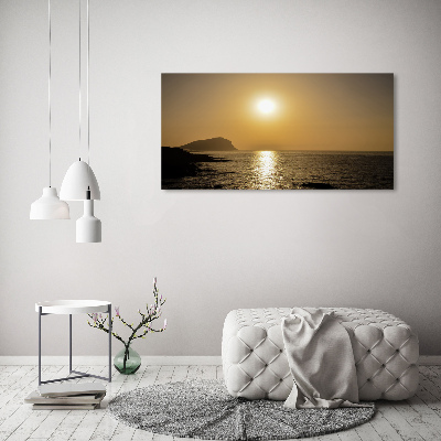 Acrylbild Fotodruck Sonnenuntergang am Meer