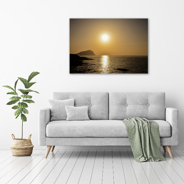 Acrylbild Fotodruck Sonnenuntergang am Meer
