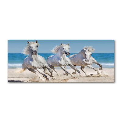 Acrylglas-Druck Strand von White Horses