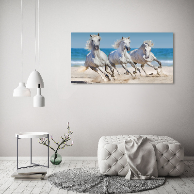 Acrylglas-Druck Strand von White Horses