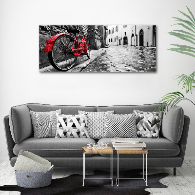 Acrylglas-Druck Rotes Fahrrad