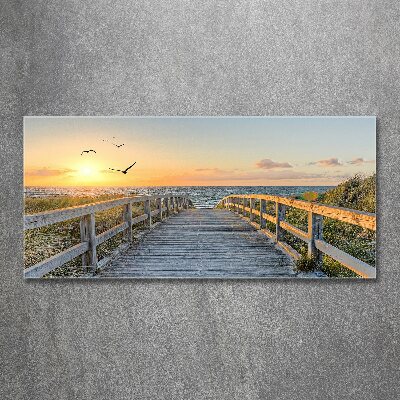 Acrylglas-Druck Weg zum Strand