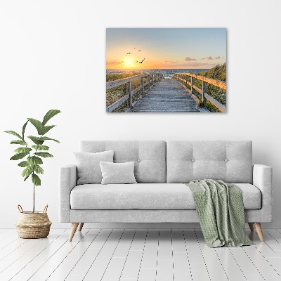 Acrylglas-Druck Weg zum Strand