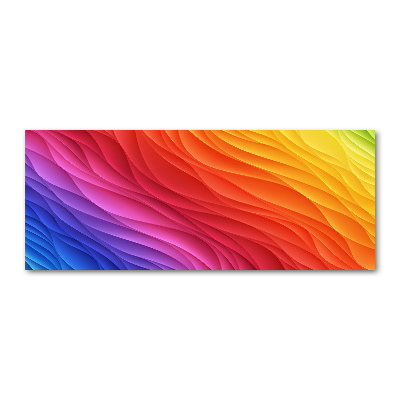 Acrylbild Fotodruck Bunte Wellen