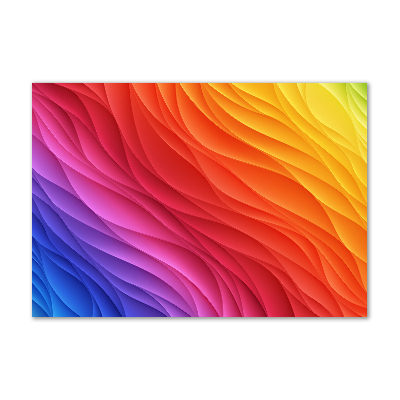 Acrylbild Fotodruck Bunte Wellen