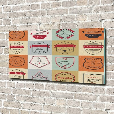 Acrylbild Fotodruck Skateboard-Schilder