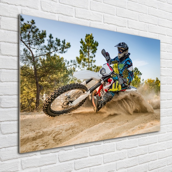 Acrylglas-Druck Moto-Cross