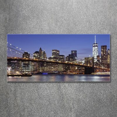 Acrylglas-Druck Manhattan bei Nacht