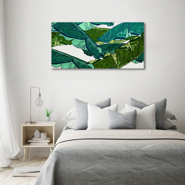 Acrylbild Fotodruck Bananenblätter