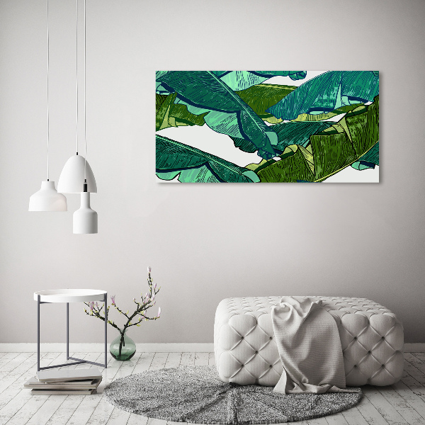 Acrylbild Fotodruck Bananenblätter