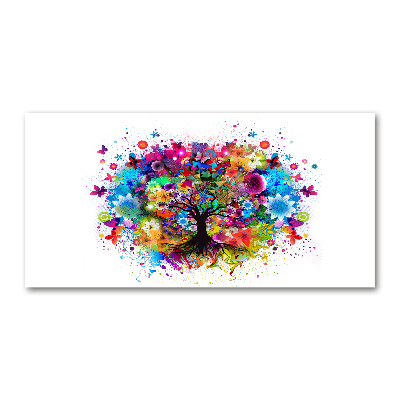 Foto auf Acryl Bunter Baum
