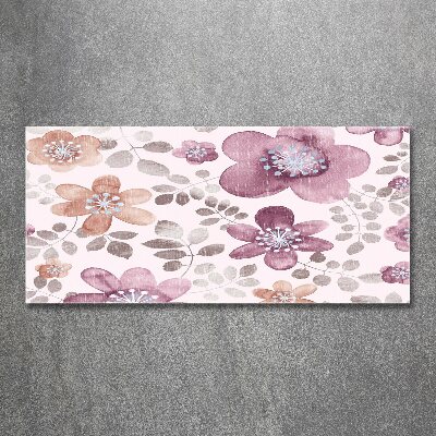 Foto auf Acryl Blumenmuster