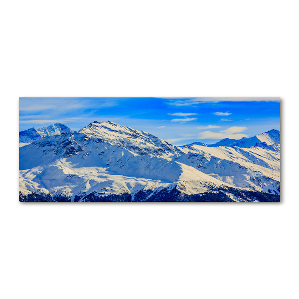 Acrylglas-Druck Die Alpen im Winter