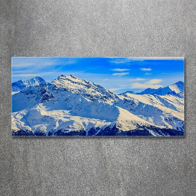 Acrylglas-Druck Die Alpen im Winter