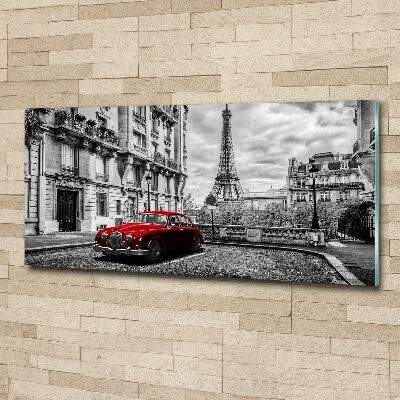 Acrylbild Fotodruck Rote Limousine
