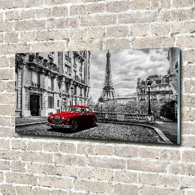 Acrylbild Fotodruck Rote Limousine