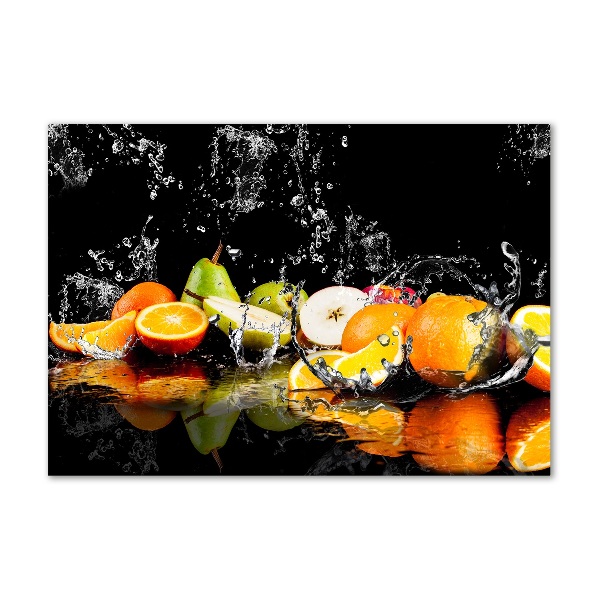 Acrylglas-Druck Obst und Wasser