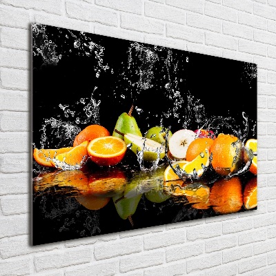 Acrylglas-Druck Obst und Wasser
