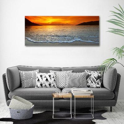 Foto auf Acryl Sonnenuntergang am Meer