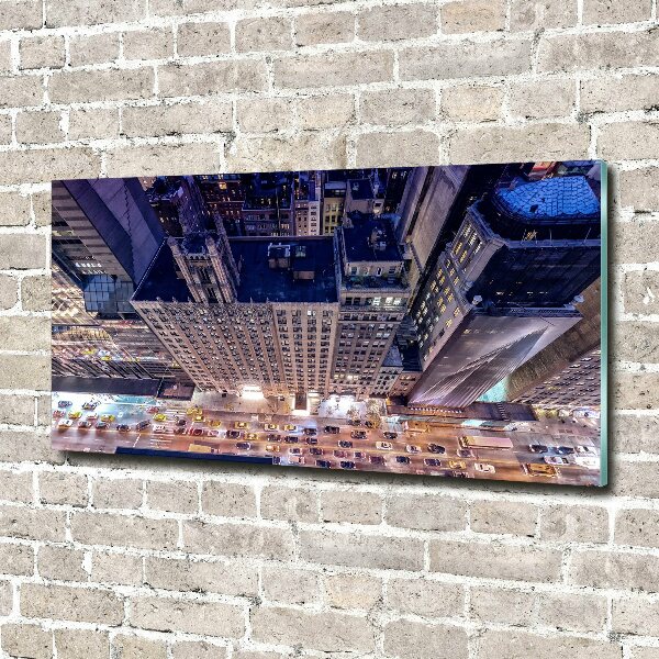 Bild auf Acrylglas New York bei Nacht