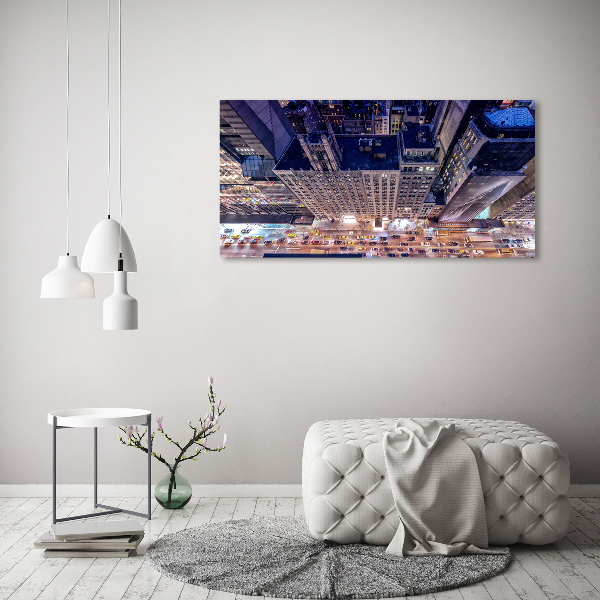Bild auf Acrylglas New York bei Nacht