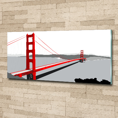 Acrylbild Fotodruck San Francisco Brücke