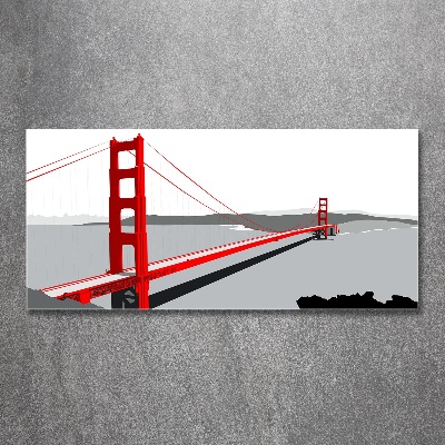 Acrylbild Fotodruck San Francisco Brücke