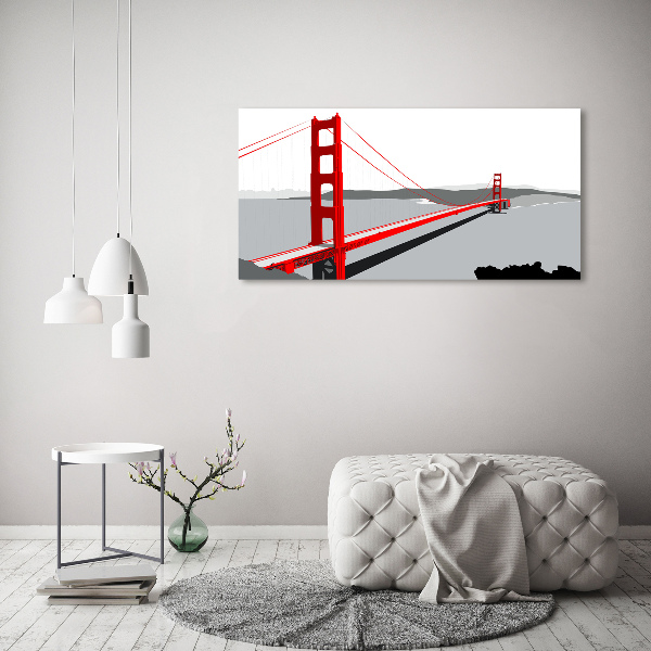 Acrylbild Fotodruck San Francisco Brücke