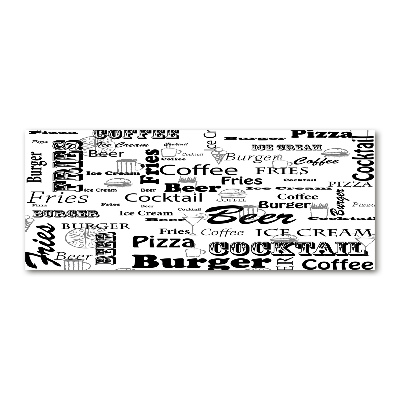 Foto auf Acryl Speisekarte