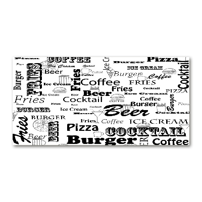 Foto auf Acryl Speisekarte