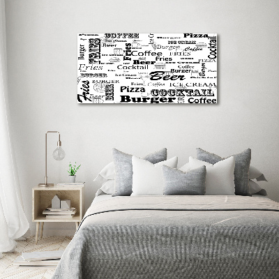 Foto auf Acryl Speisekarte