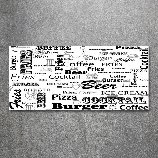 Foto auf Acryl Speisekarte