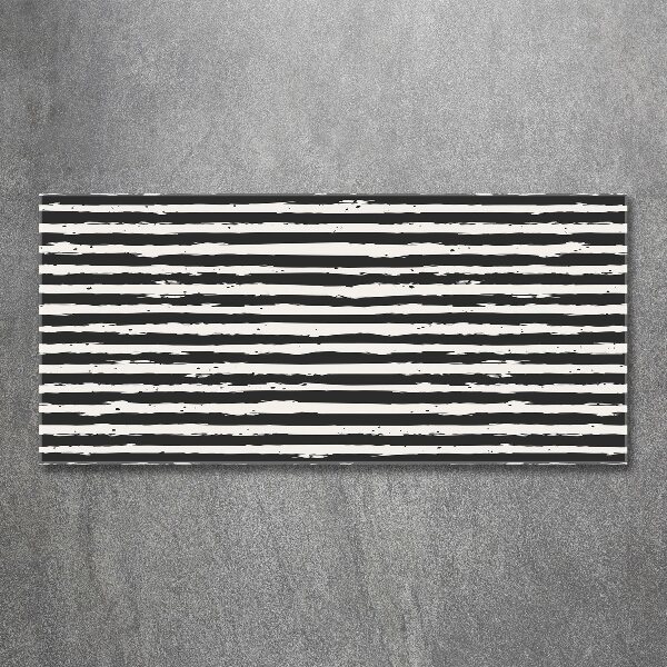 Acrylbild Fotodruck Schwarz-weiße Streifen