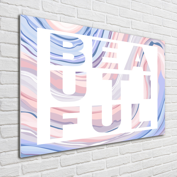 Bild auf Acrylglas Schön