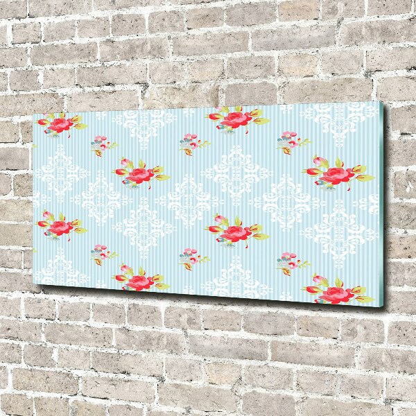 Acrylglas-Druck Rosen und Schmuck