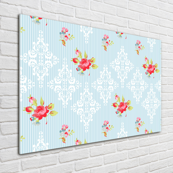 Acrylglas-Druck Rosen und Schmuck